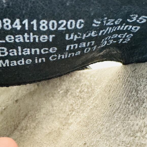 Dansko Sandals Womens 5 Black Leather Sophie Speckled Wedge Slide Buckle Strap - Picture 12 of 13